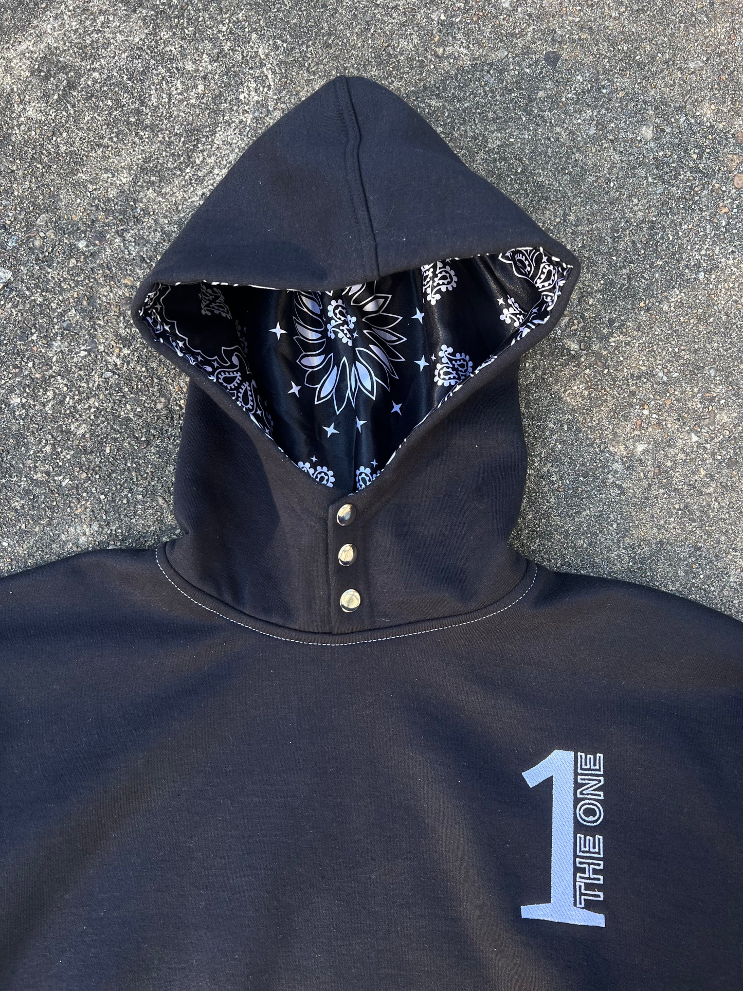 The One - Black Bandana Hoodie
