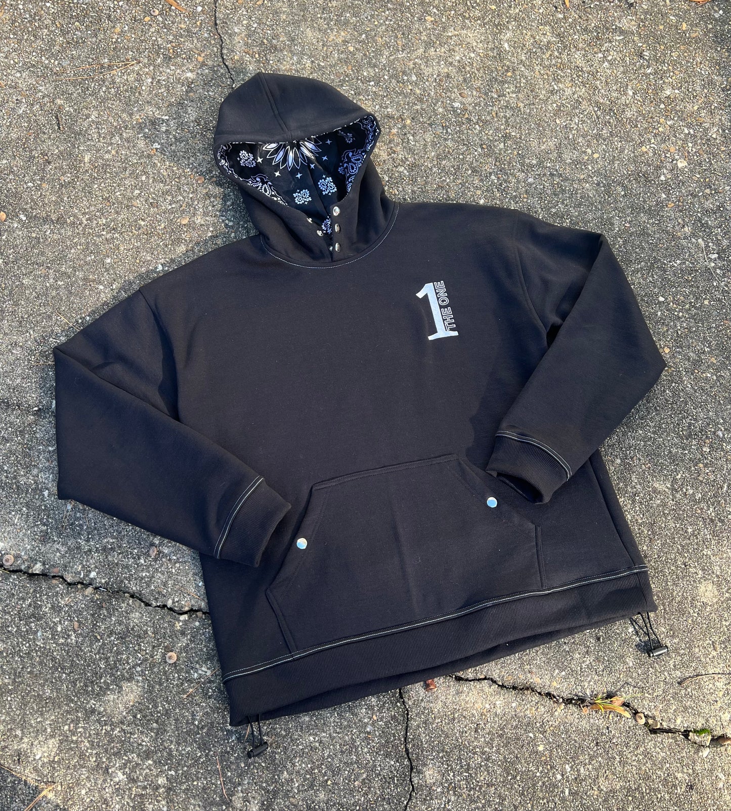 The One - Black Bandana Hoodie