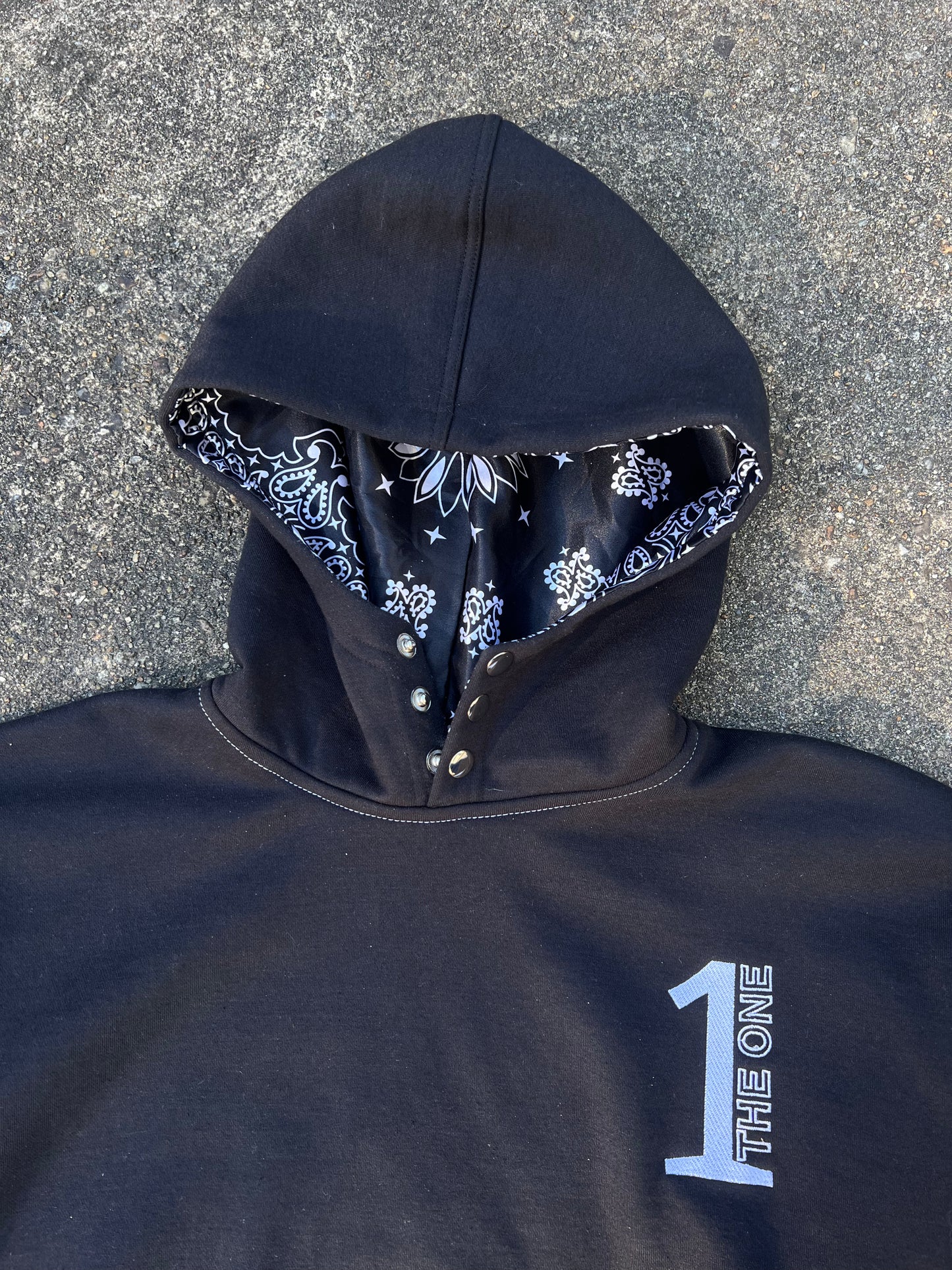 The One - Black Bandana Hoodie